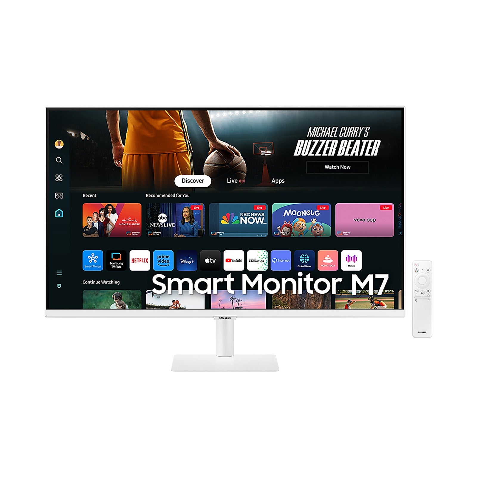 SAMSUNG 32'' 4K SMART MONITOR M7 M70D WHITE